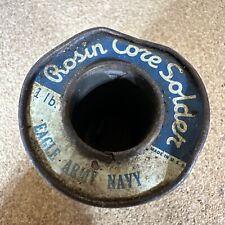 Vintage Eagle Army Navy 1 Lb. Rosin Core Solder -  Made In USA picture