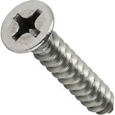 #6 Phillips Flat Head Self Tapping Sheet Metal Screws Stainless Steel All Sizes picture