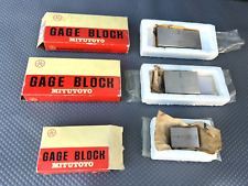 Lot of 3 Vintage Mitutoyo Gage Blocks Grade B   -  1