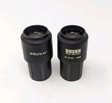 Pair of Zeiss W10x/25 Microscope Eyepieces 46 40 02 - 9901 464002-9901 picture