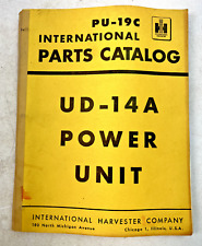 Vintage 1952 International Harvester Model UD-14A Power Unit Parts Catalog picture