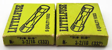 Lot of 10 Littelfuse N 3-2/10 333 125 Volt 3-2/10th Amp Vintage Glass Fuses picture