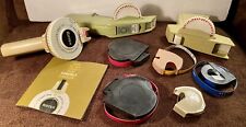 Lot of 3 Vintage Dymo (1610), Rotex, Duratape Hand Held Label Makers & Tapes picture