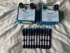 LOT OF 11 Vintage Dosimeters and 2 DCA Model 909 Dosimeter Chargers picture
