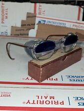 Vintage Blue Flip Up Safety - Welding Glasses picture