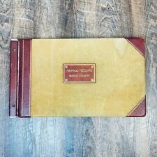 Vintage Record Keeping Journal Book - Patrol Record Warrant Register - Unused picture