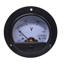 US Stock AC 0 ~ 150V Round Analog Volt Pointer Needle Panel Meter Voltmeter picture