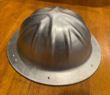 Vintage  B.F. McDONALD CO Los Angeles ALUMINUM HARD HAT with Liner picture