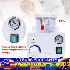 Suction Unit Vacuum Phlegm Medical Emergency Aspirator Machine Piston Pump 110V picture