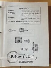 Vintage late 1960s/early 70s BELSAW INSTITUTE Course in Locksmithing 30 Lessons picture