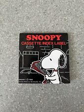 Vintage 1965 Snoopy Cassette Index Label Book United Feature Syndicate Inc MINT picture