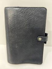 VTG FILOFAX-4CLF 7/8 RARE DOUBLE GUSSETED WINCHESTER BLACK CALF LEATHER 6 ring picture
