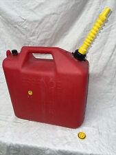 Vintage WEDCO Essence US 6.6 gallon 25 Litres Vented Red Plastic Gas Can Clean picture
