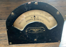 Antique Jewell Industrial Large Meter / Milammeter ~  Vintage Steampunk Gauge picture