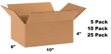 Lot of 10x6x4 Cardboard Paper Box Mailing Packing Shipping Box Corrugated Carton picture