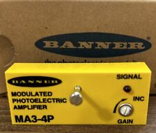 NEW BANNER MA3-4P MODULATED PHOTOELECTRIC AMPLIFIER 25218.   E6 picture