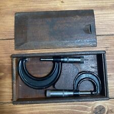2 VINTAGE J. T. SLOCOMB MicroMeter IN Antique WOODEN CASE Dated April 13, 1897 picture