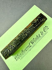 Vintage New Orleans Woodward Wight & Company Printers  Block picture