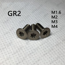 M1.6 M2 M3 M4 Titanium GR2 Torx Socket Countersunk Flat Head Screws ISO14581 picture
