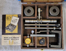 Perfection American GS-2 Starrett Ring & Pinion Gear Setting Tool Kit Vintage picture