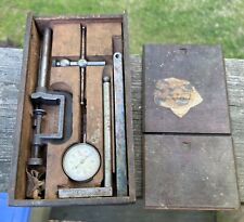 STARRETT Vintage Dial Test Indicator #196 In Wooden Box picture