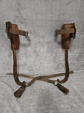 Vintage Bell System Buckingham - Pole Tree Climbing Spikes - Leather Pads picture