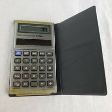 Vintage Texas Instruments TI-1766 Solar Pocket Calculator w/ Case Tested/Working picture