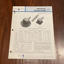 HP 424A Crystal Detectors Operating Note 00424-90023 July 1967 picture