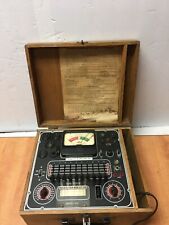 VINTAGE Superior Inst Co. Model TV-11 Vacuum Tube Tester partially tested picture
