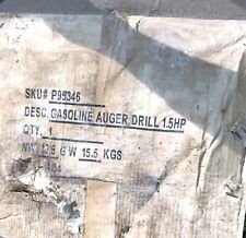 (Dirty/Torn PartiallyOpen Box)Vintage Central Machinery Gasoline Auger Drill 1.5 picture
