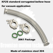 NW25 KF25 bellow hose vacuum coupling corrugated hose w/ clamp set 1 ft to 10 ft picture