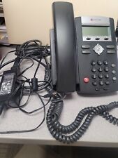 Polycom Soundpoint IP 331 VoIP SIP 2-Line Business Desk Phone with power adapter picture