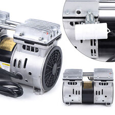 Oilless Vacuum Pump Oil Free Air Compressor Piston Compressor Pump 550W 67 L/min picture