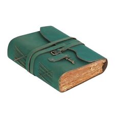  Vintage Leather Journal – 200 Handmade (A4) 13 inches X 8 inches Turquoise picture