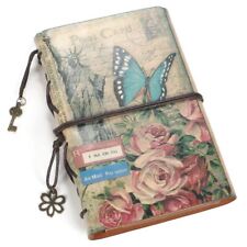 Angelicate Diary Antique Notebook Notepad PU Leather Vintage No Date Ring Note B picture