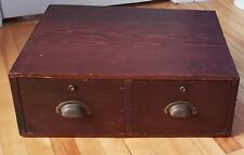 Vintage Large Wood Filing Cabinet Card Catalogue picture