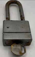 Vintage Master Lock Keyed Padlock & Key Magnum Solid Steel 1-3/4