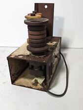 Custom motor assembly with two spools, industrial, steampunk, vintage, prop picture