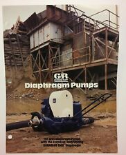 Vintage Gorman Rupp GR Contractors Diaphragm Pumps Brochure 1987 Illustrated picture