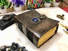 400 pages celtic stone handmade vintage leather journal grimoire journal gifts picture