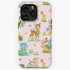 NWT Design vintage cute baby animals pink  iPhone Samsung Tough Case picture