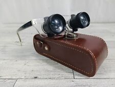 Rare Vintage Optikon Adjustable Loupe Glasses - Germany Hamburg - W/Leather Case picture