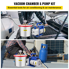 VEVOR Vacuum Chamber with Pump, 2 Gallon Vacuum Chamber, 3CFM 1/4HP Vacuum Pump  picture