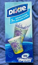 Vintage Dixie 5 oz Paper Bath Cups Octopus & Fish Discontinued New Open Box picture