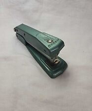 Vintage Arrow Fastener Stapler S25/49 Staples Green Metal Art Deco Stapler picture