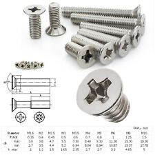 M1.6 M2 M3 M4 Stainless Steel 304 Phillips Countersunk Flat Head Machine Screws picture