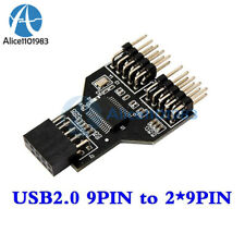 USB2.0 Motherboard 9Pin to Dual 9Pin Male Adapter USB 9pin-2*9pin Splitter Board picture