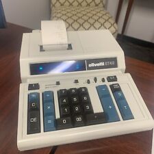 Vintage 1970's OLIVETTI 8740 Desktop Adding Machine - Tested/Working picture