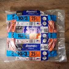 Romex Simpull Type NM-B 10/3 With Ground 600 Volt ROMEX 10/3 25 Feet NEW picture