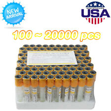 New Carejoy 7 Types 100/2000pcs Vacuum Blood Collection Tubes 12 x 75mm 3ml USA picture
